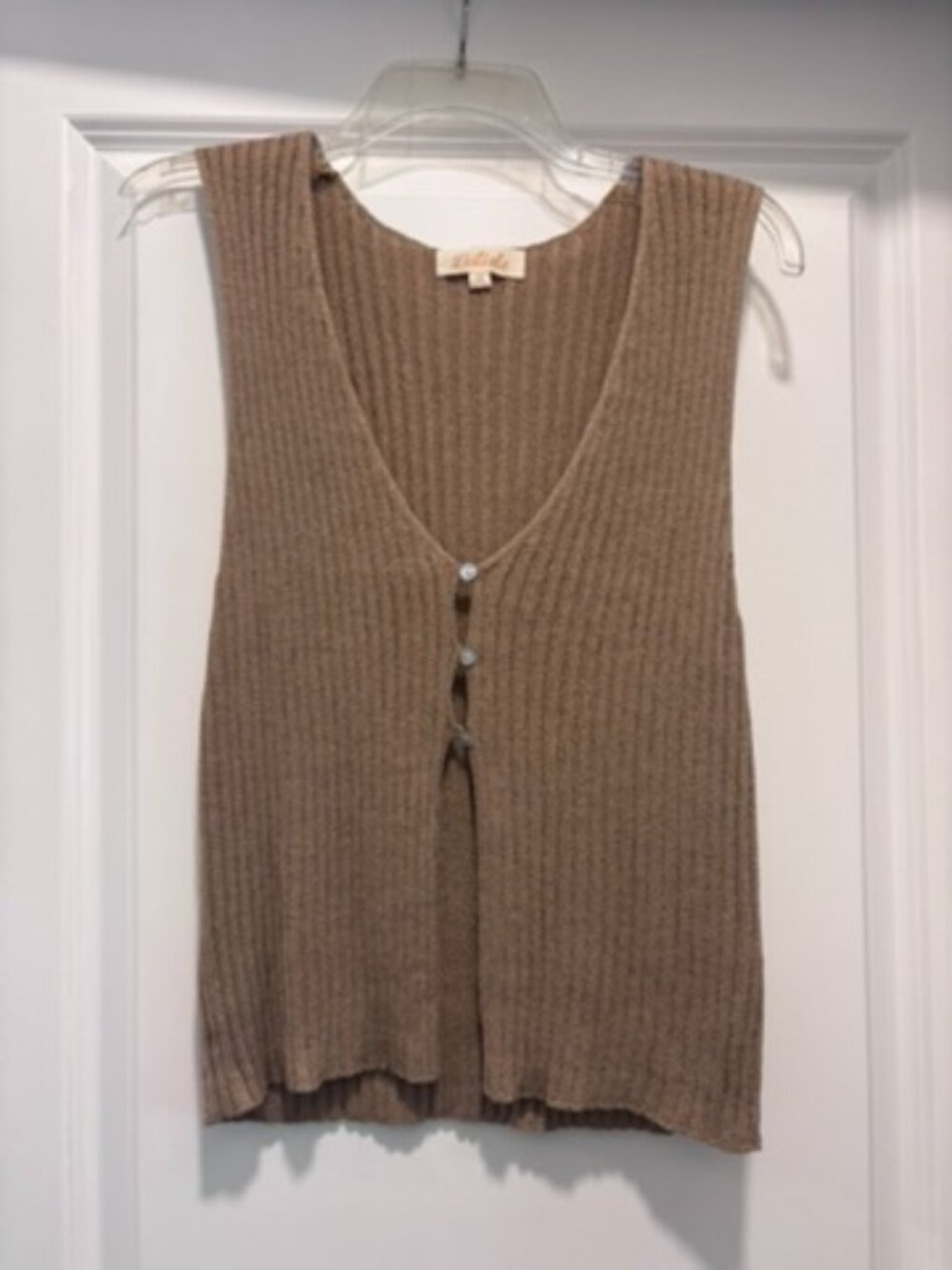 NWOT Listicle Three Button Closure Sweater Vest
